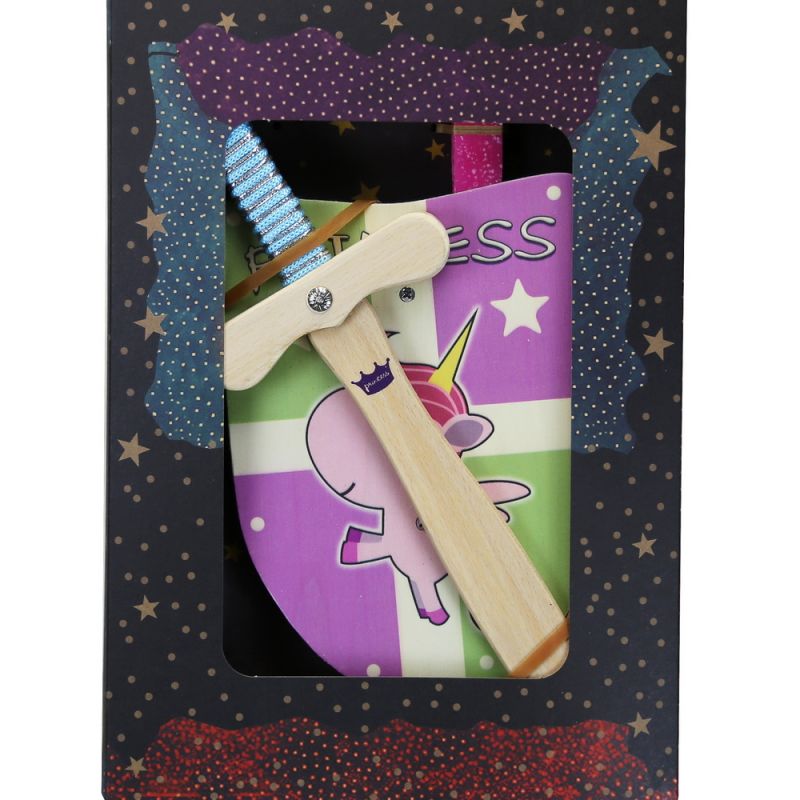 Easter Candle Wooden shield & sword Princess