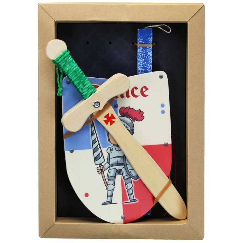 Easter Candle Wooden shield & sword Prince