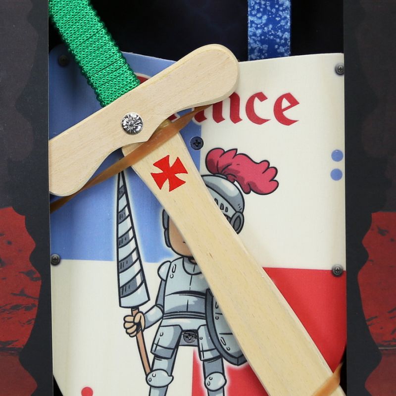 Easter Candle Wooden shield & sword Prince