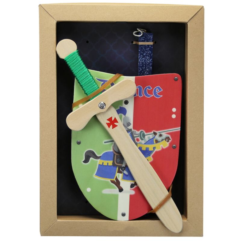 Easter Candle Wooden shield & sword Prince