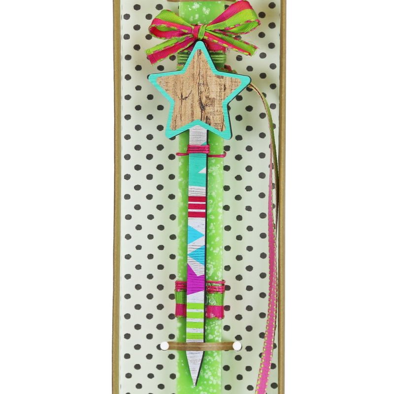 Easter Candle Wooden hair pin