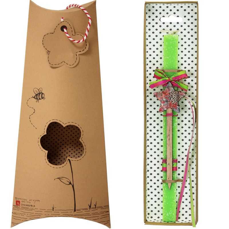 Easter Candle Wooden hair pin