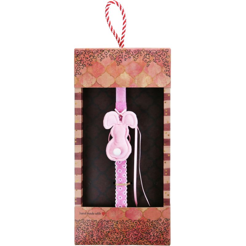 Easter Candle Hanger rabbit fabric