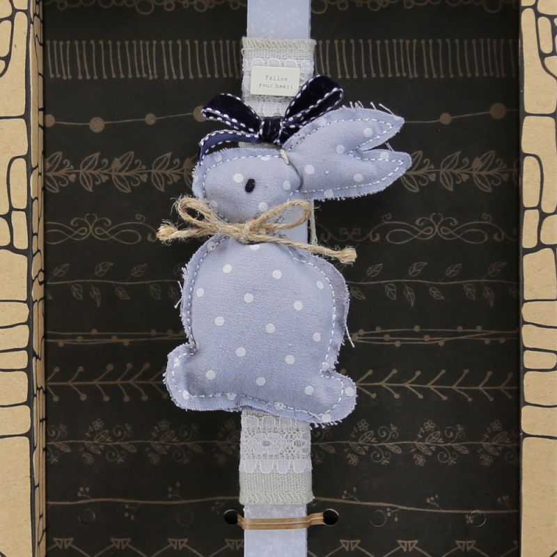 Easter Candle fabric rabbit hanger