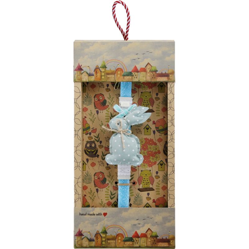 Easter Candle fabric rabbit hanger