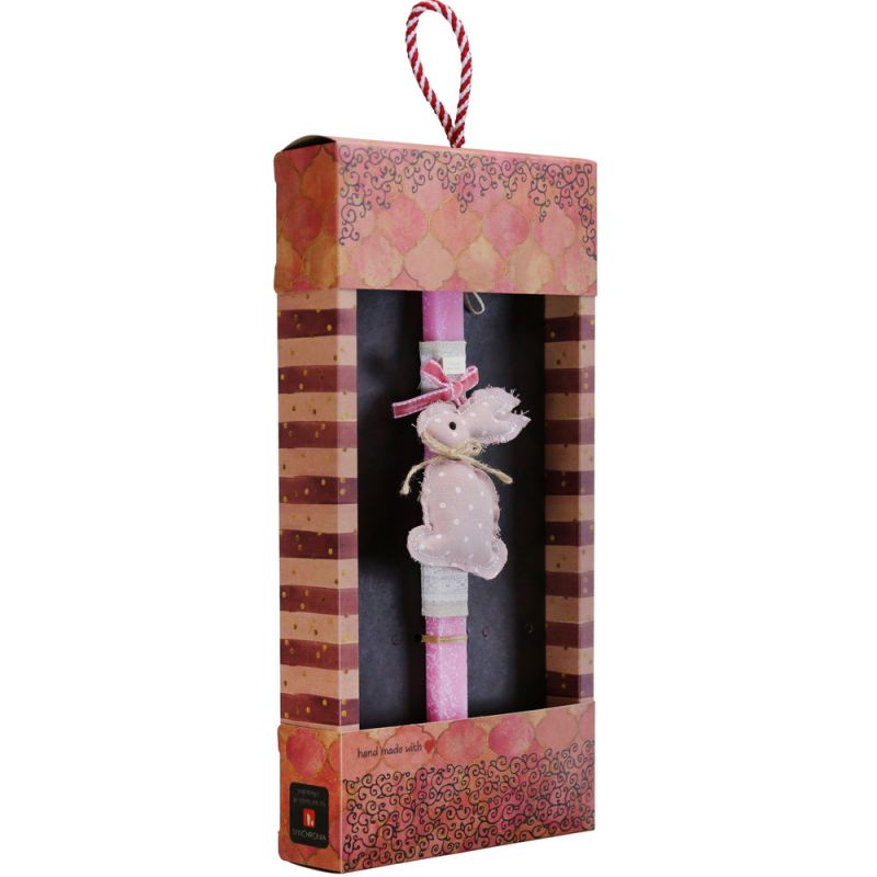 Easter Candle fabric rabbit hanger