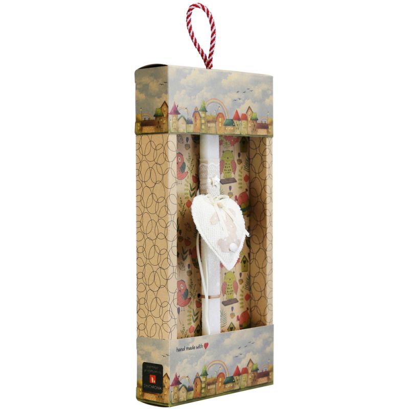 Easter Candle fabric rabbit hanger