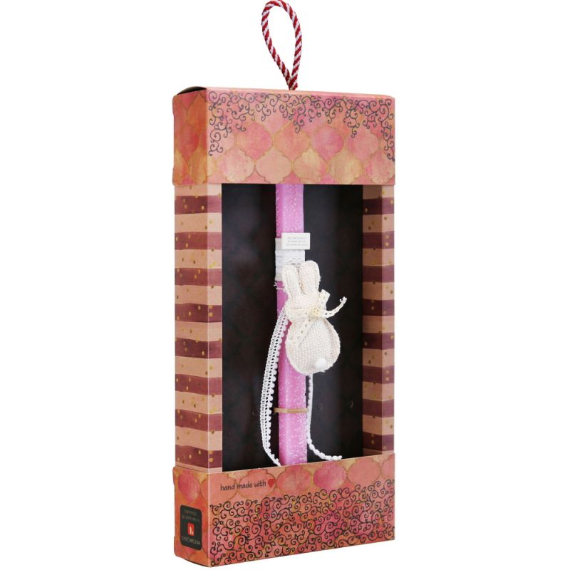 Easter Candle fabric rabbit hanger