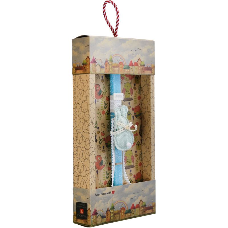 Easter Candle fabric rabbit hanger