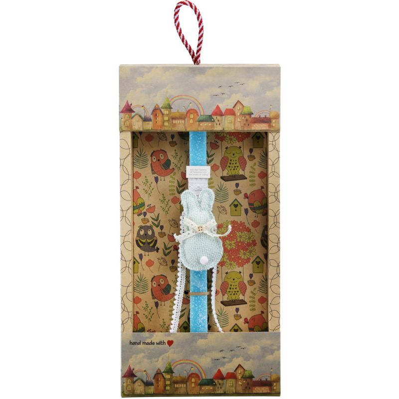 Easter Candle fabric rabbit hanger