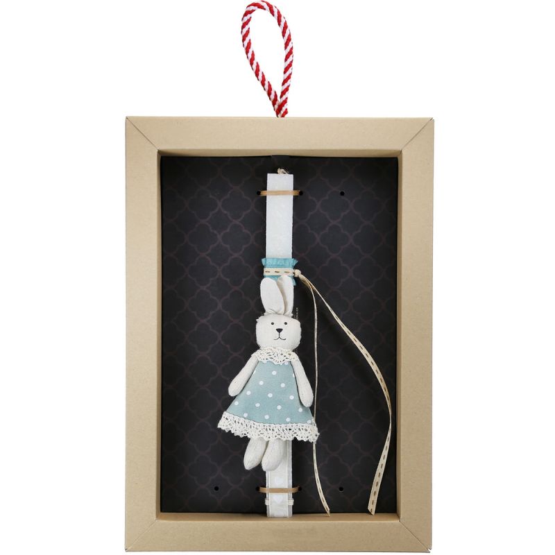 Easter Candle fabric rabbit hanger