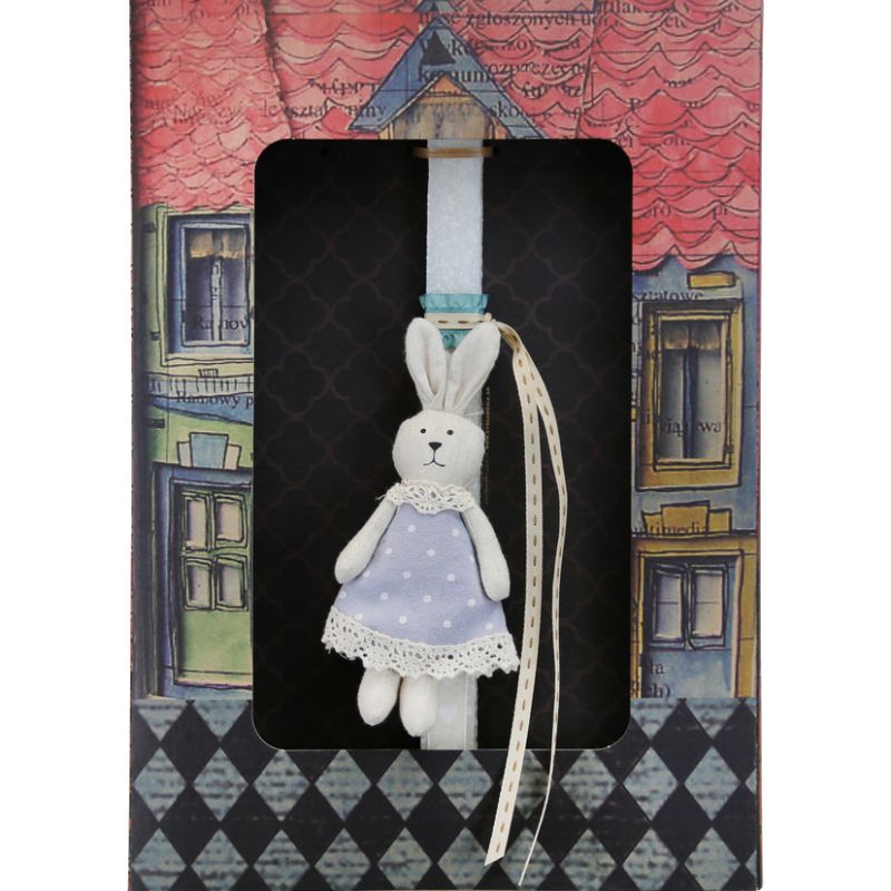 Easter Candle fabric rabbit hanger