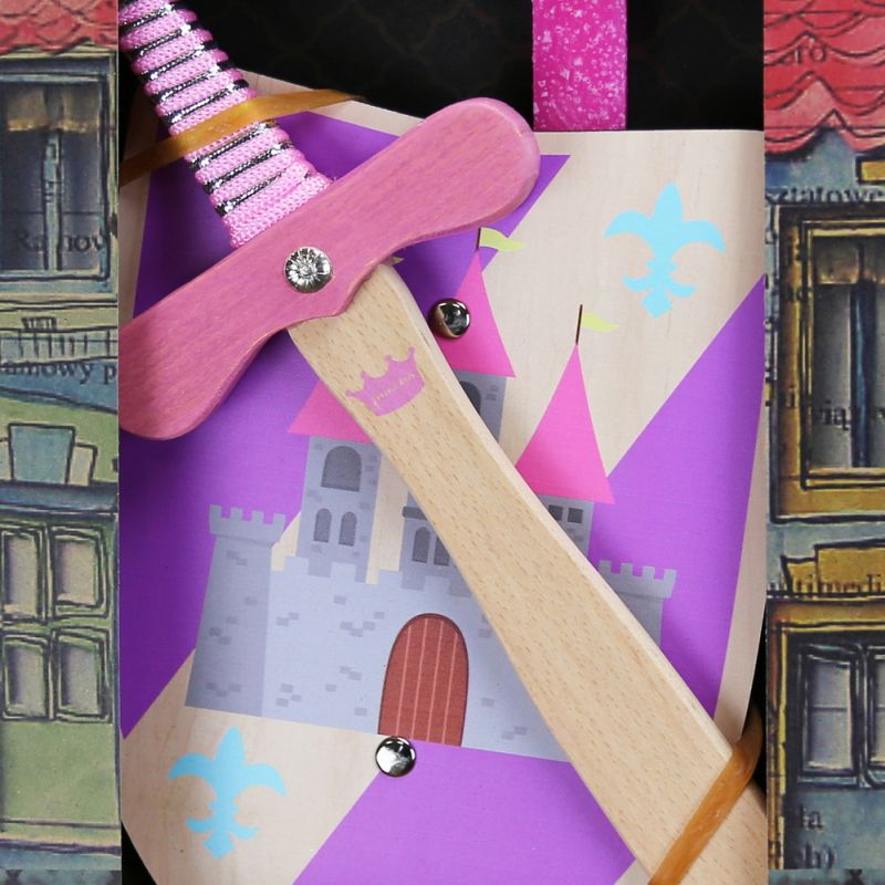 Easter Candle shield and sword for girls