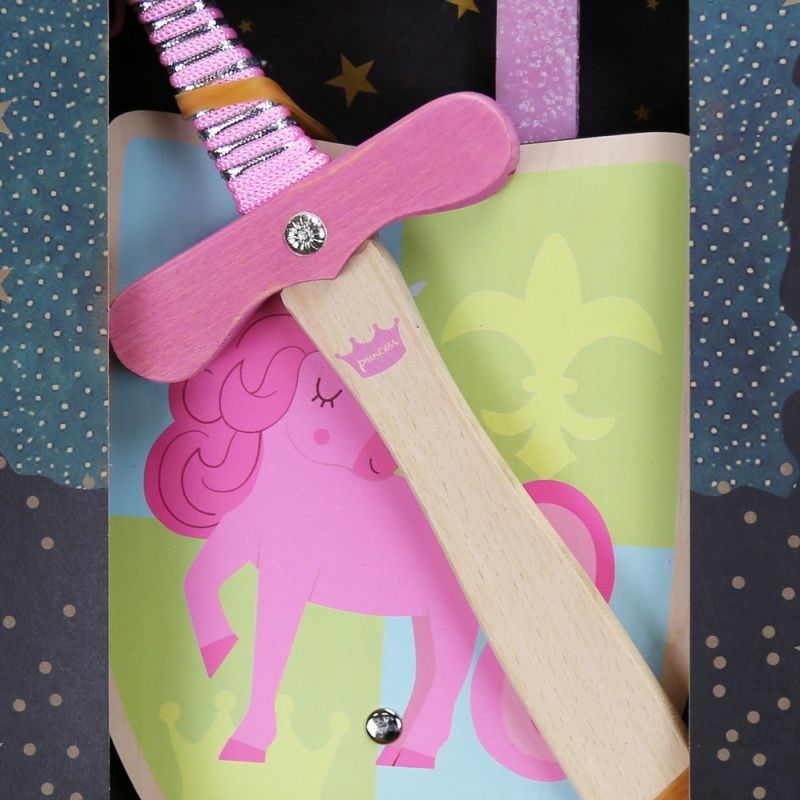 Easter Candle shield and sword for girls