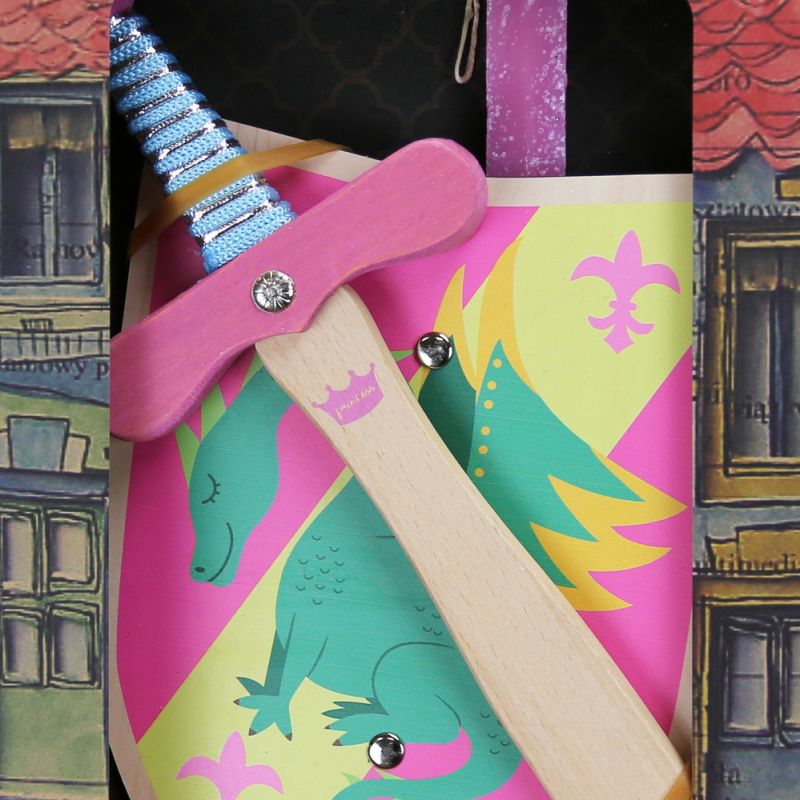 Λαμπάδα Ασπίδα & Σπαθί Πριγκίπισσα - Σ. Μήλο