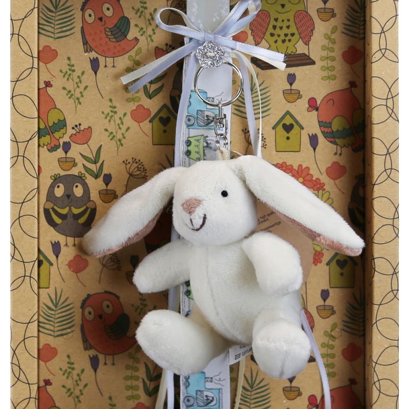 Easter Candle Rabbit keychain
