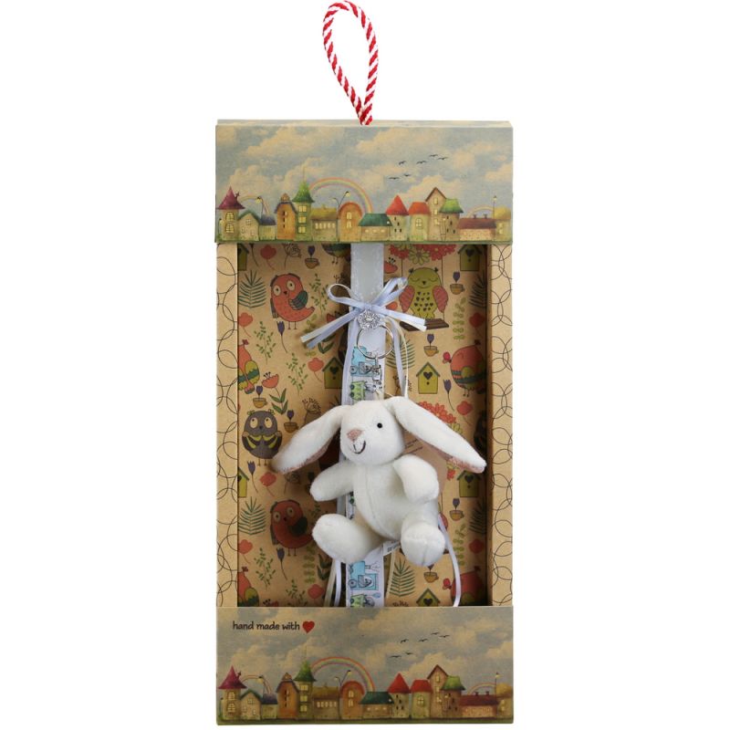 Easter Candle Rabbit keychain