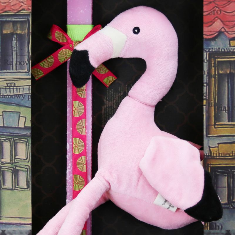 Easter Candle Frederico the Pink Flamingo