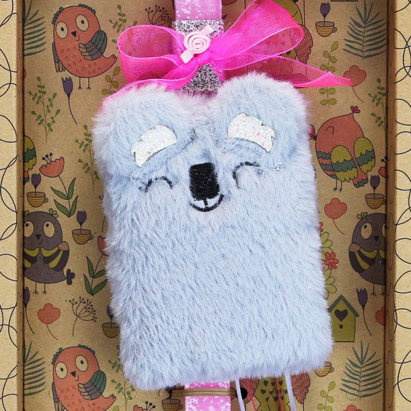 Easter candle with Plush Notebook - Koala