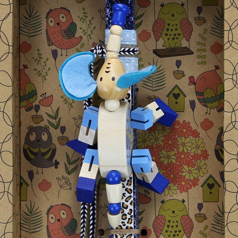 Easter candle with Transformer Animal - Elephant