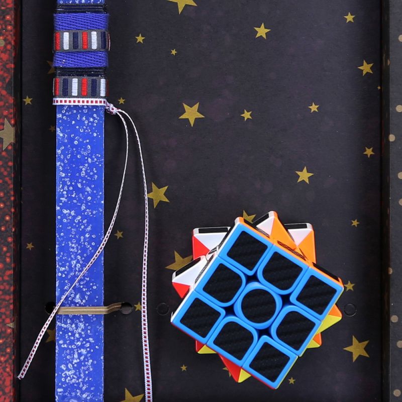 Easter candle with Cube - Blue