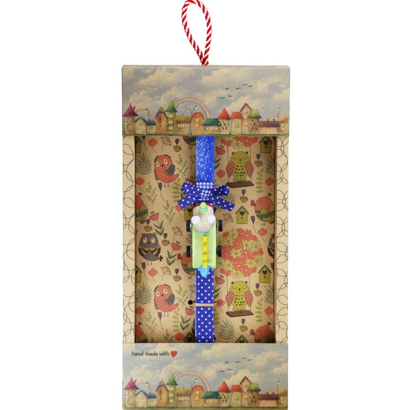 Λαμπάδα Ξύλινο pull back - Δράκος