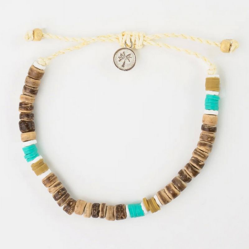 Beaded coconut wood bracelet