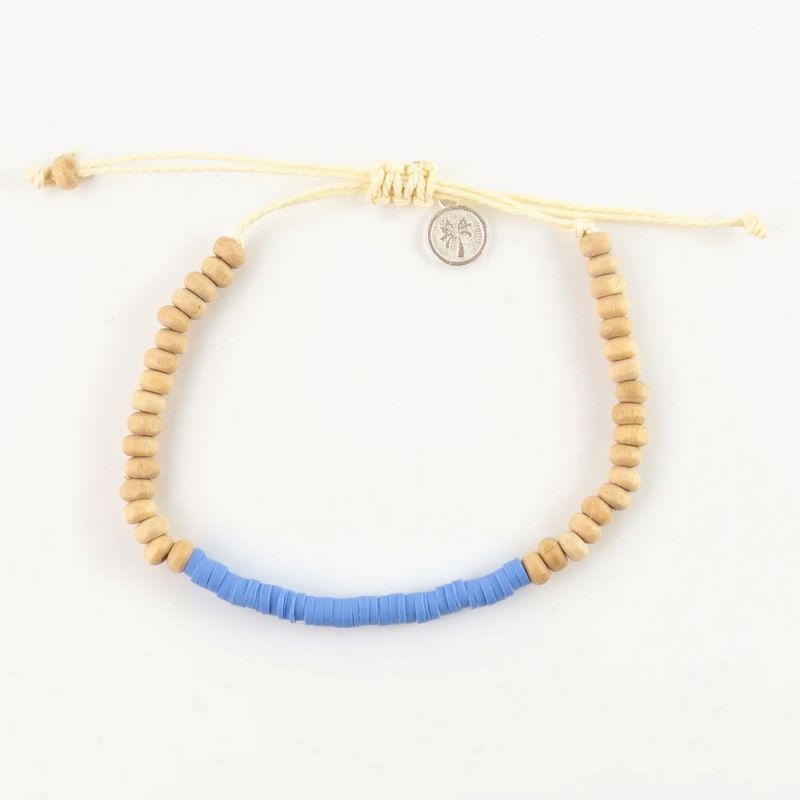 Beaded coconut wood bracelet