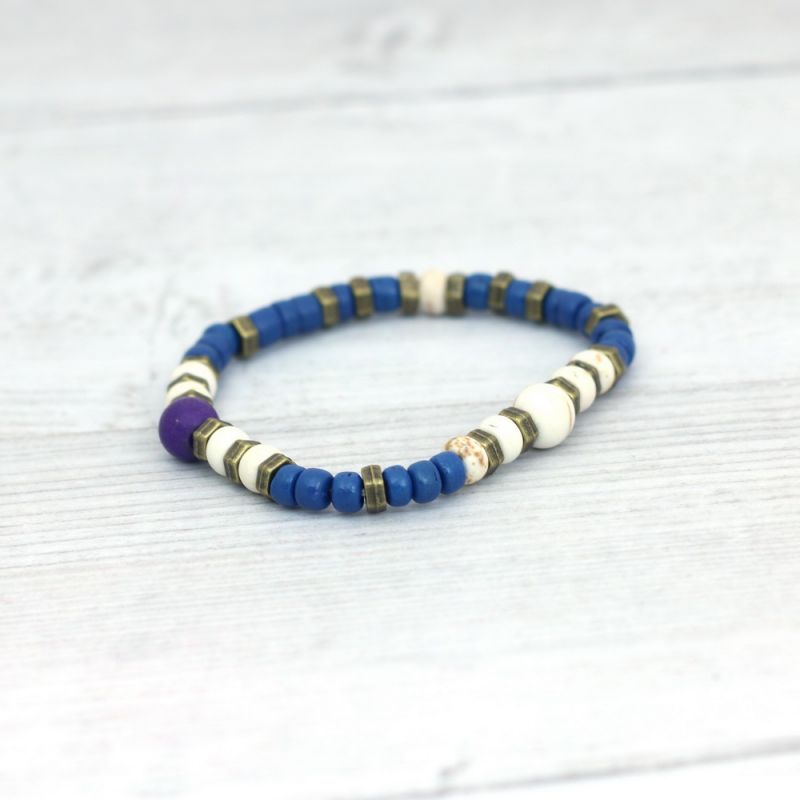 Μπρασελέ χάντρες καρύδας