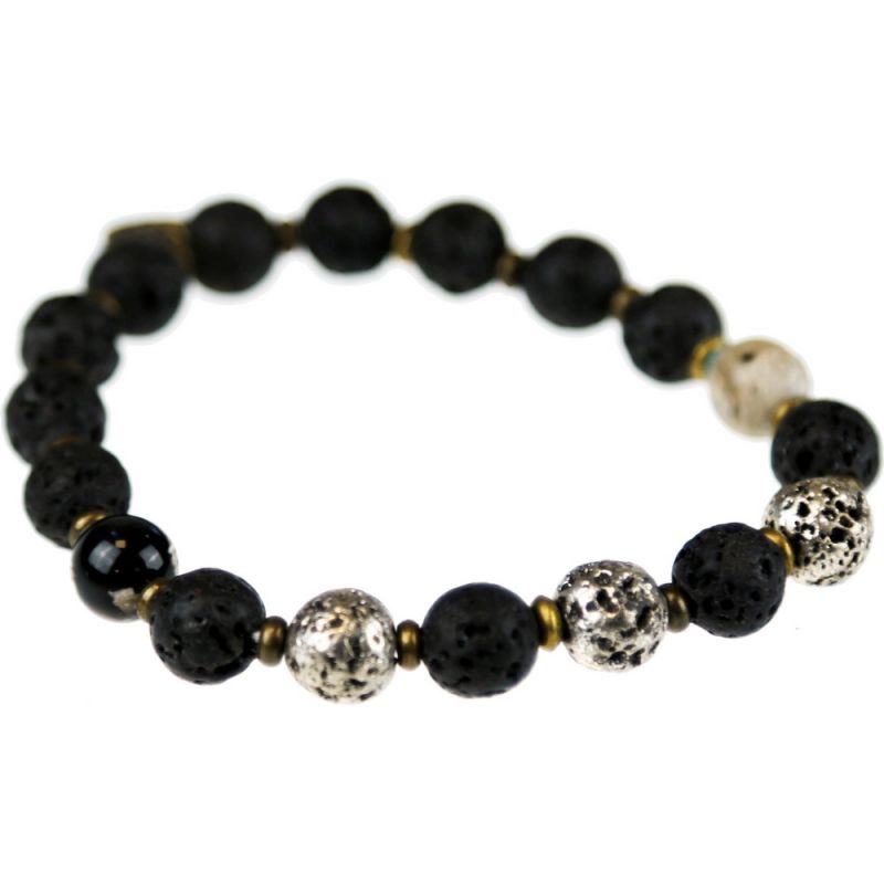 Μπρασελέ χάντρες λάβας