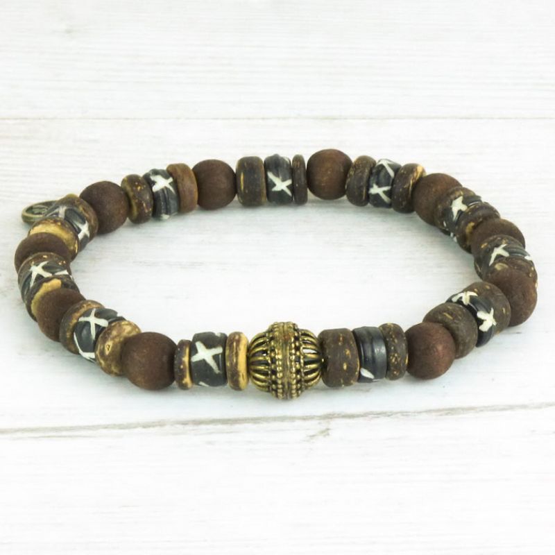 Μπρασελέ χάντρες λάβας