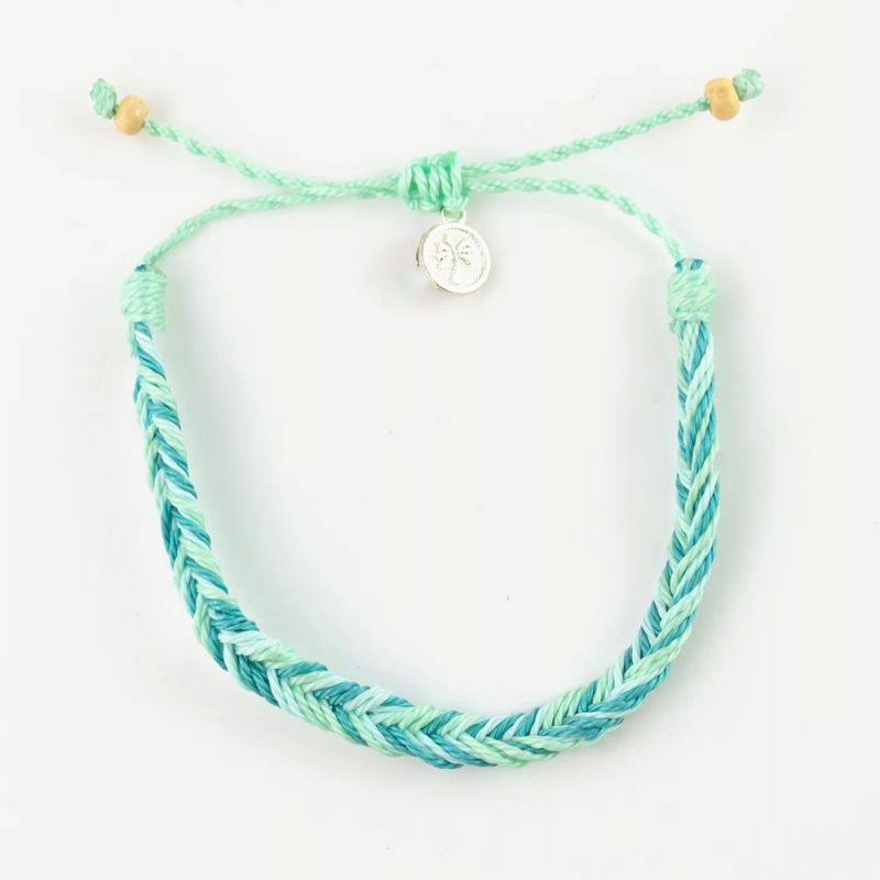 Plaited, wax polyester bracelet