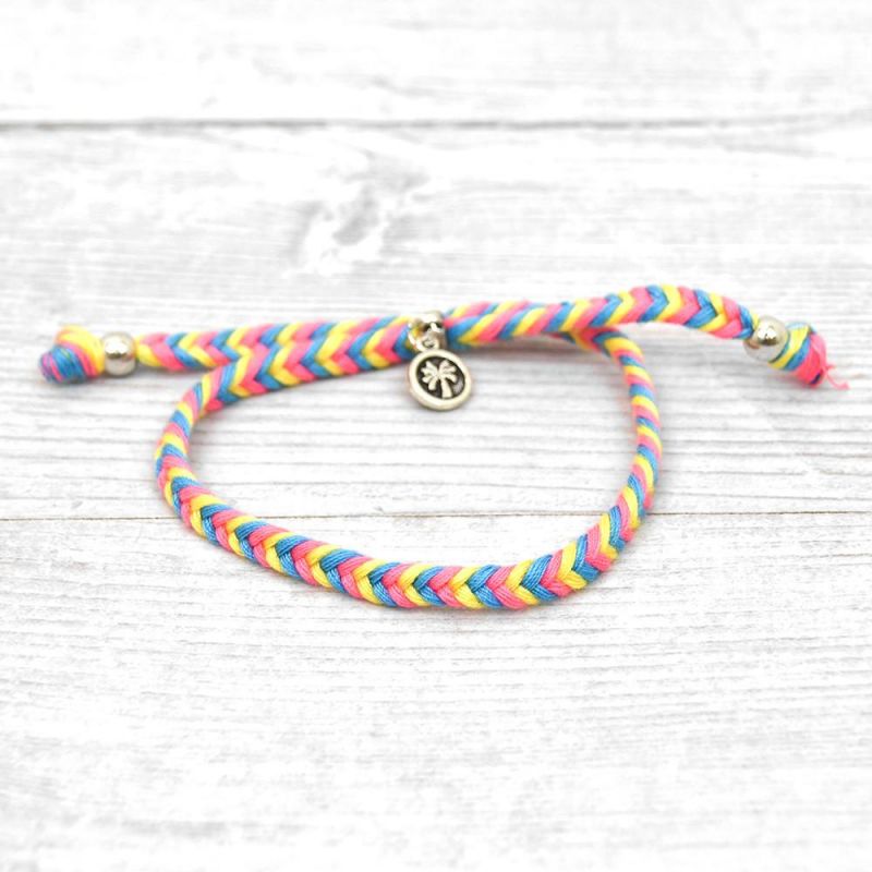 Plaited fabric bracelet