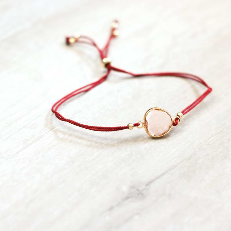 Bracelet with glass charm