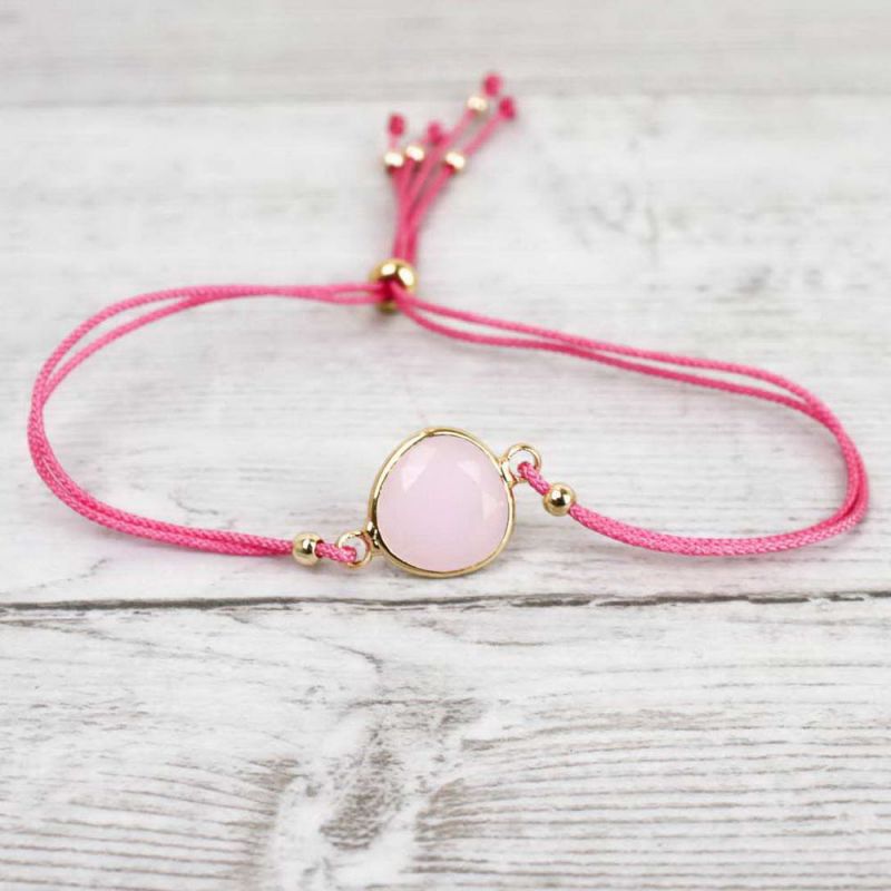 Bracelet with glass charm