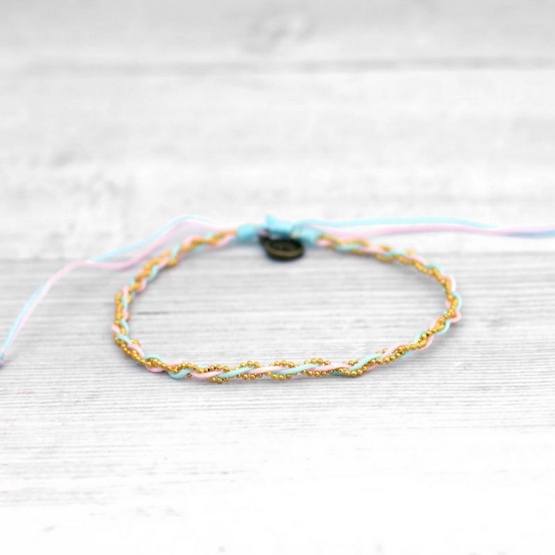 Hand woven, two-toned bracelet