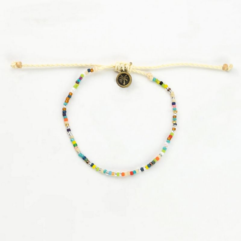 Colourful seed bead bracelet