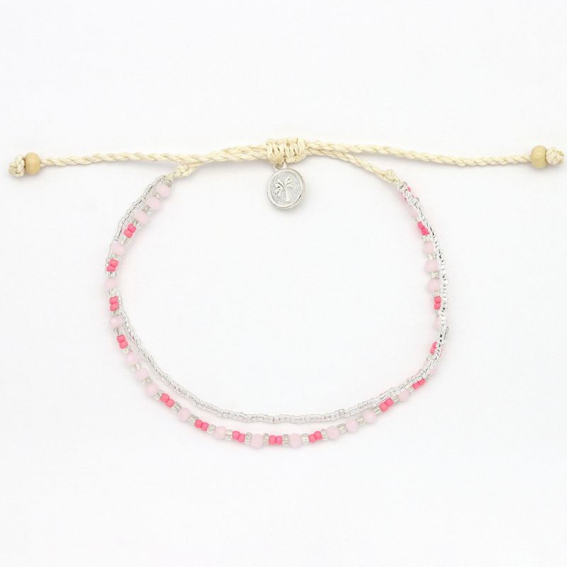 Doubled style beaded bracelet