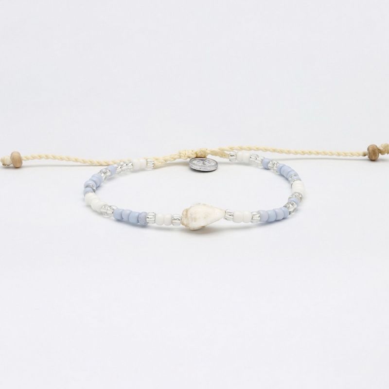 Βραχιόλι Κοχύλι & Χάντρες Σιέλ