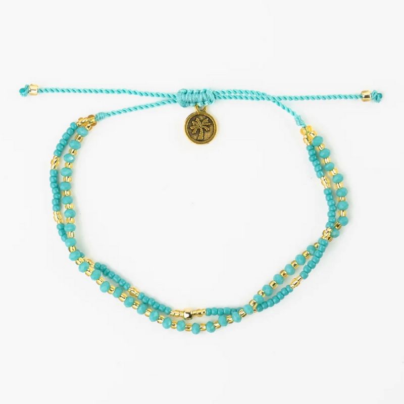 Lyla dual cord beaded bracelet