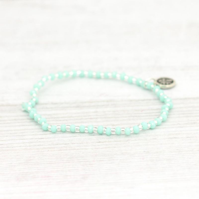 Elasticated bead bracelet