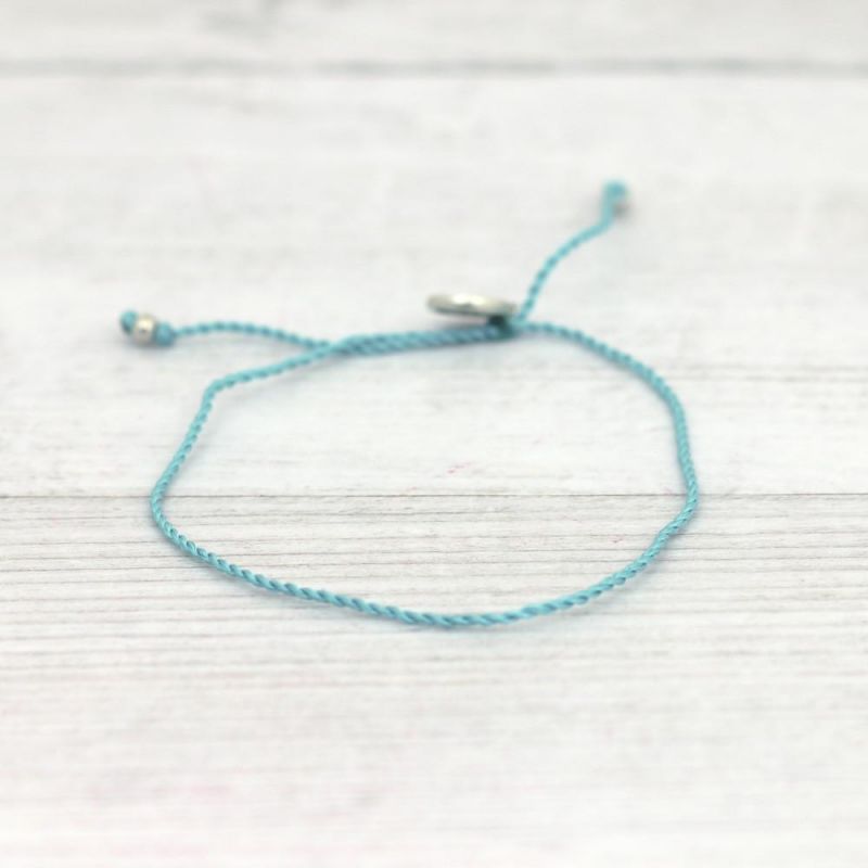 Βραχιόλι Lyla κορδόνι - άκουα