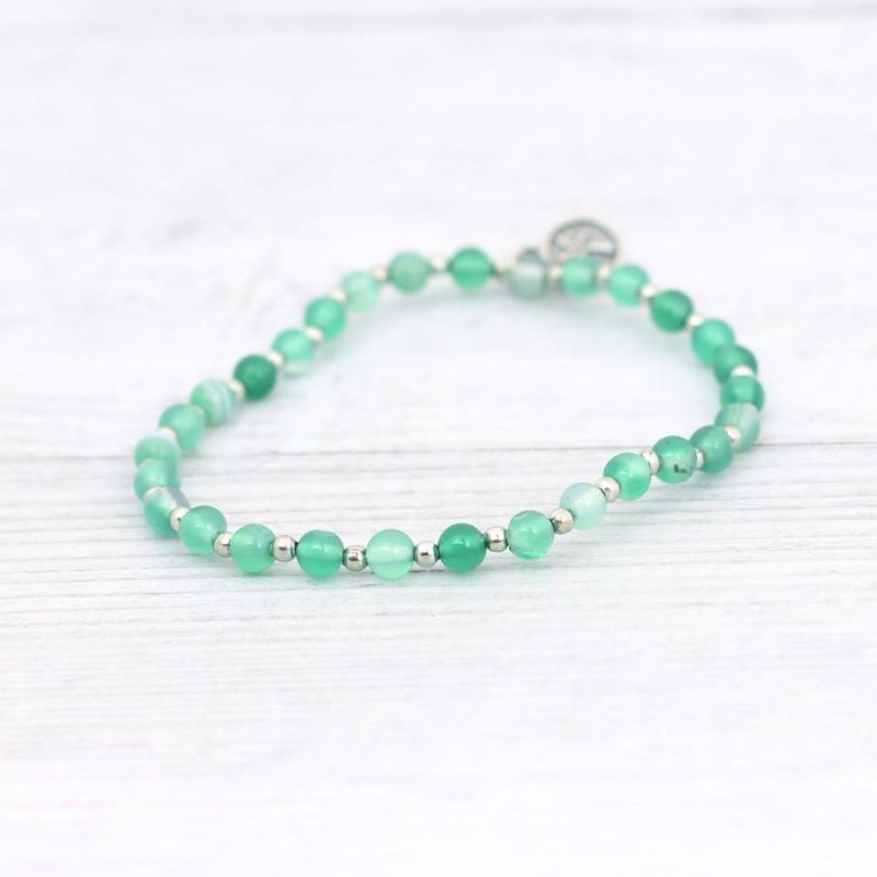 Heart Chakra Green woven bracelet