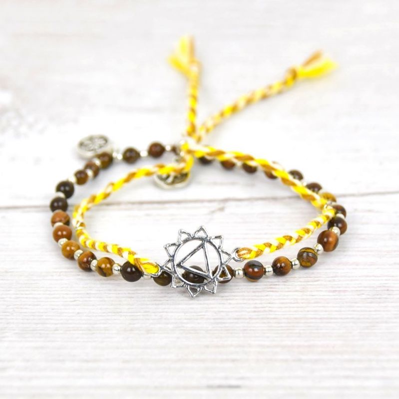 Solar Plexus Chakra Yellow woven bracelet