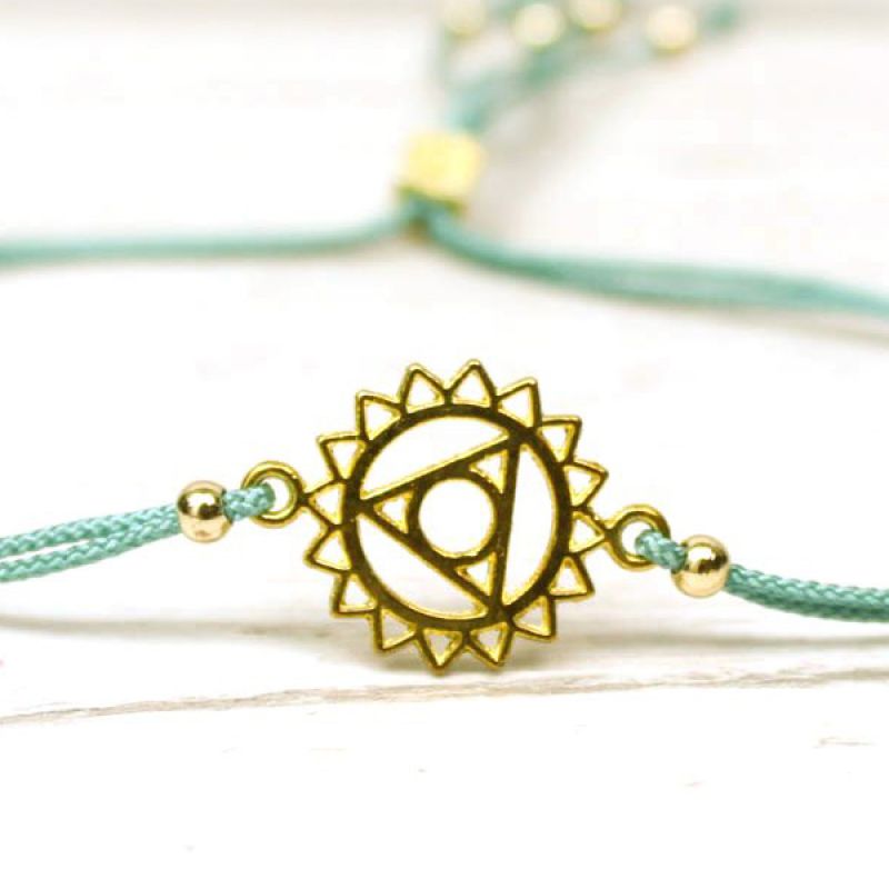 Βραχιόλι Chakra χρυσό - Throat