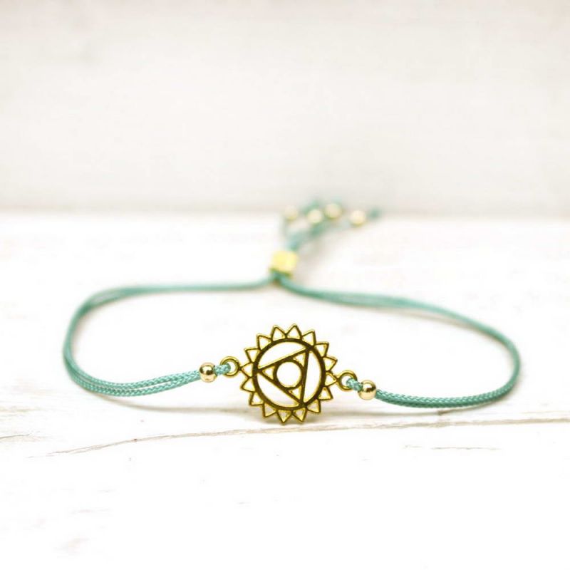 Βραχιόλι Chakra χρυσό - Throat