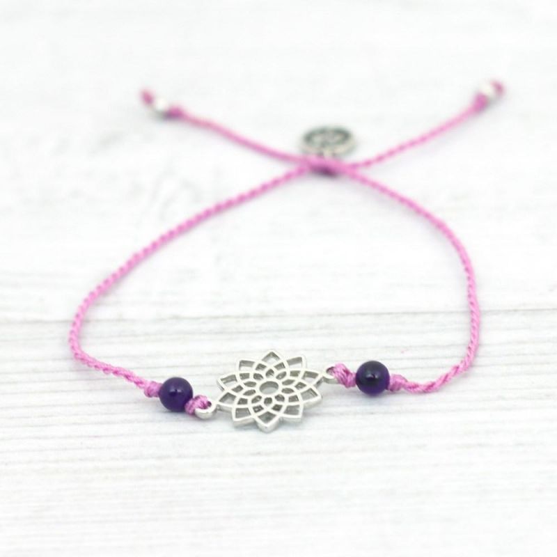 Crown Chakra Purple woven bracelet