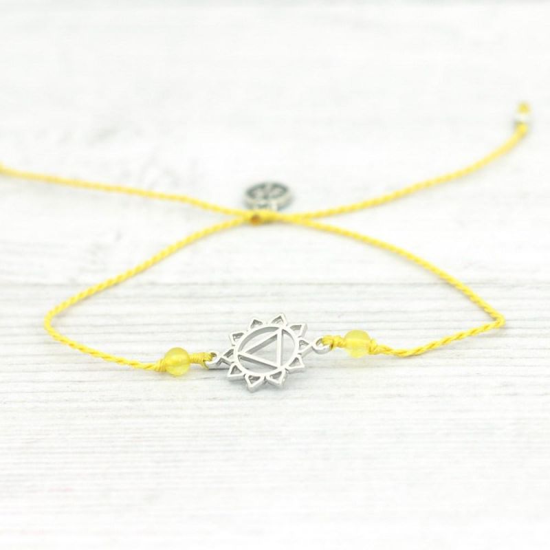 Solar Plexus Chakra Yellow woven bracelet