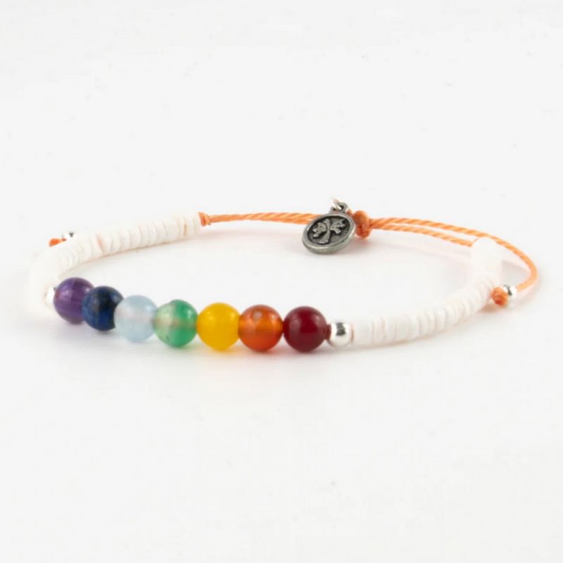 Chakra stone bead bracelet