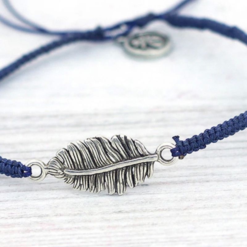 Βραχιόλι με Φύλλο - μπλε